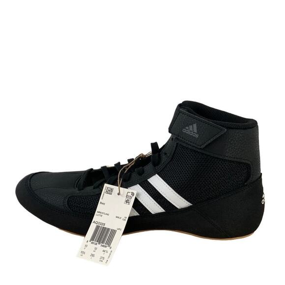Adidas HVC Wrestling LUTTE Boxing Shoes Men\'s Size 10.5 Mid Top Lace Up Black main image 7